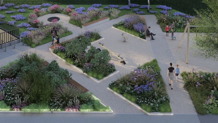 Wizualizacja zieleni – Zatoka Mieszkania